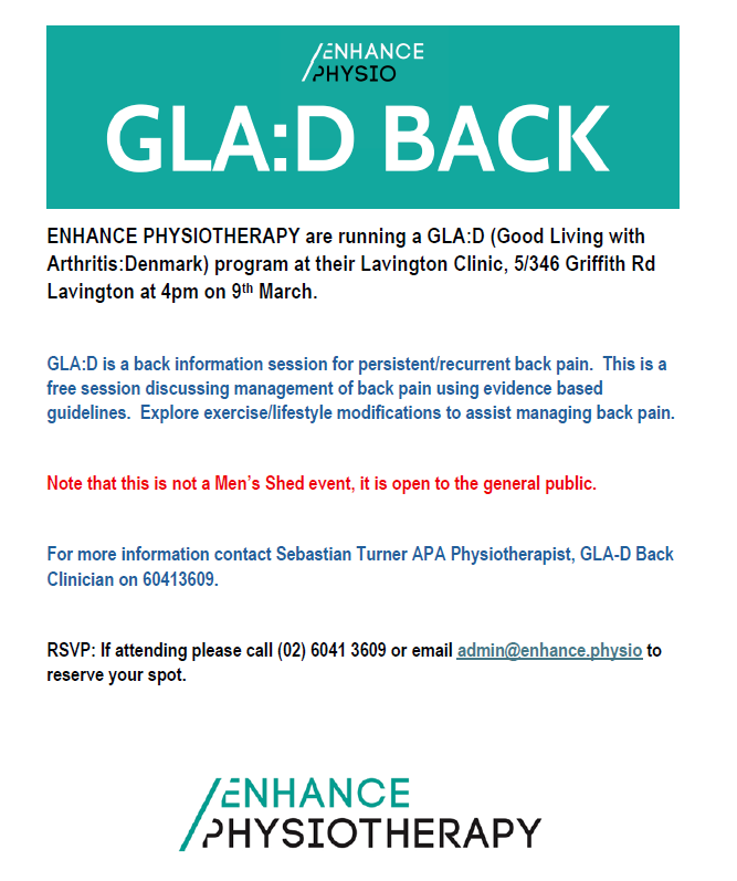 Enhance Physio Back Pain Flyer