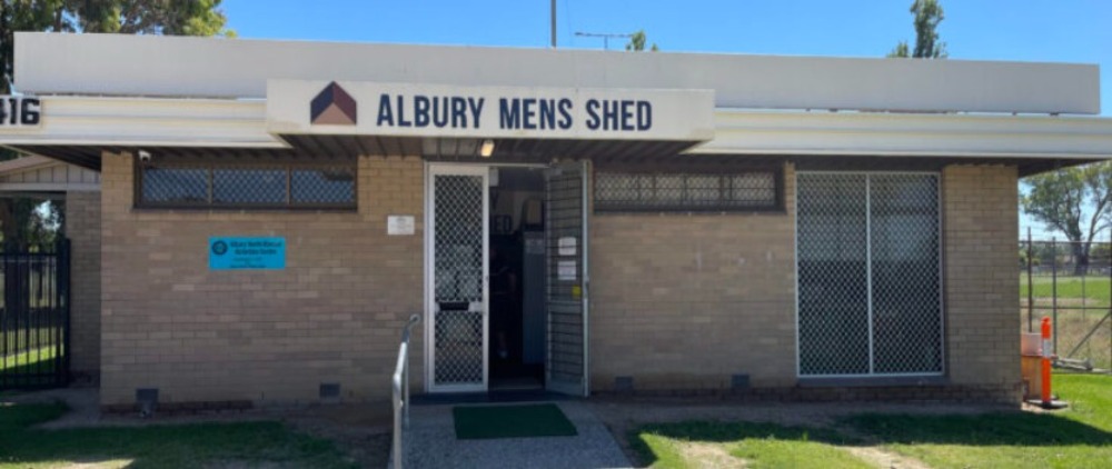 Albury Men's Shed building front